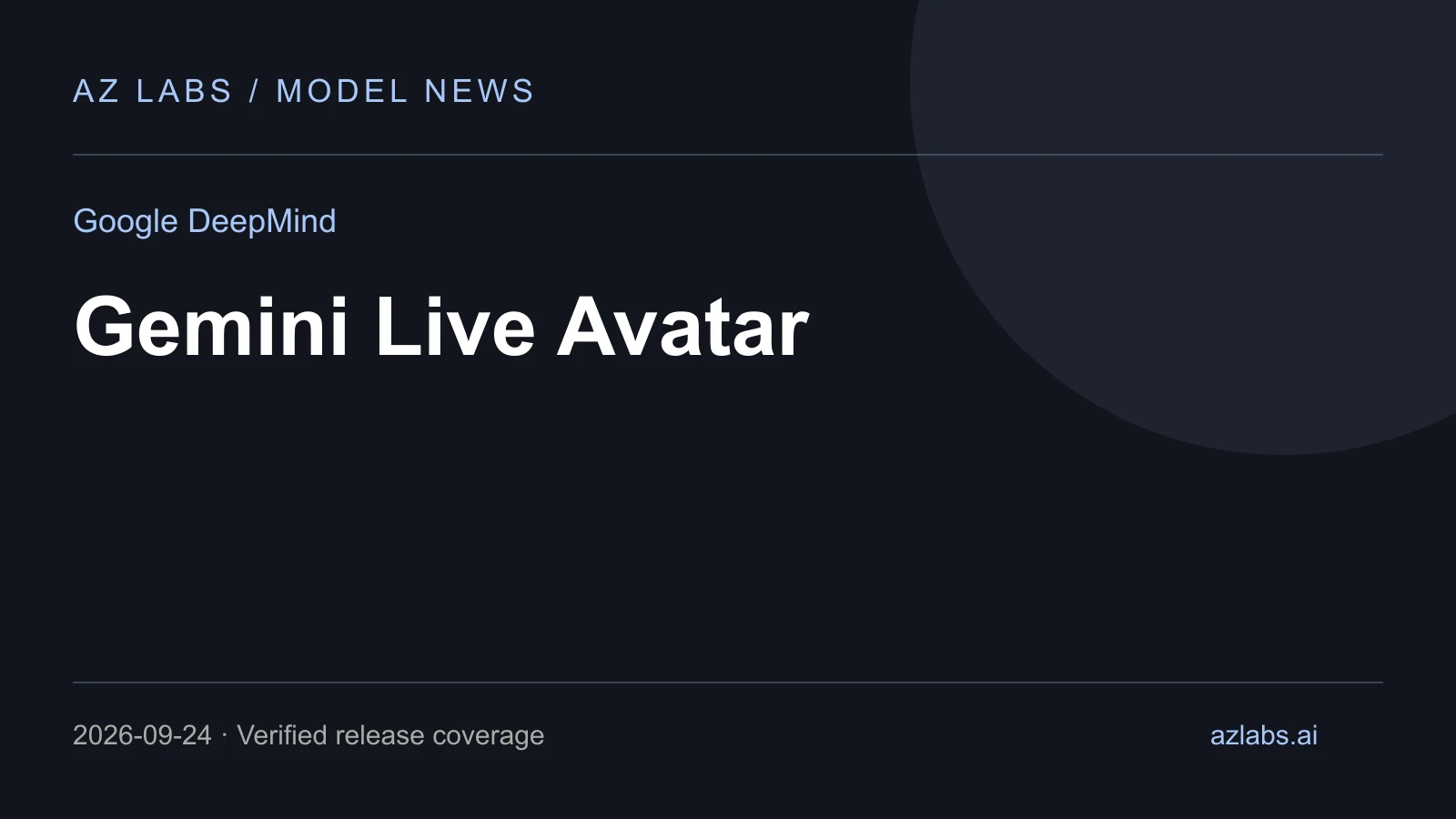 AZ Labs editorial illustration for Gemini 3.8 Live Avatar