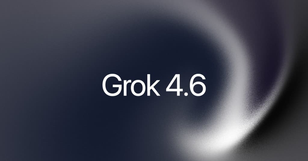 Grok 4.6 announcement artwork from the xAI news page